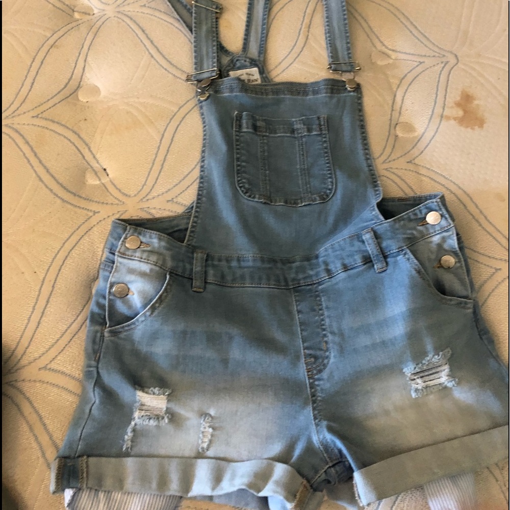 Bib overall shorts